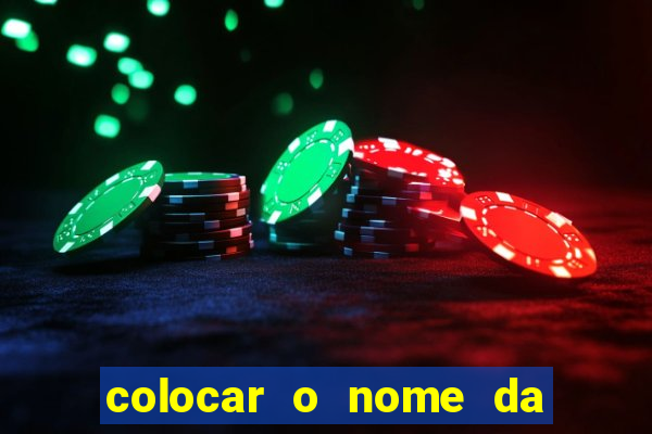 colocar o nome da pessoa no congelador